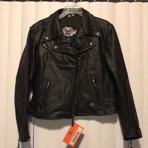 Harley Davidson leather motorcycle jacket